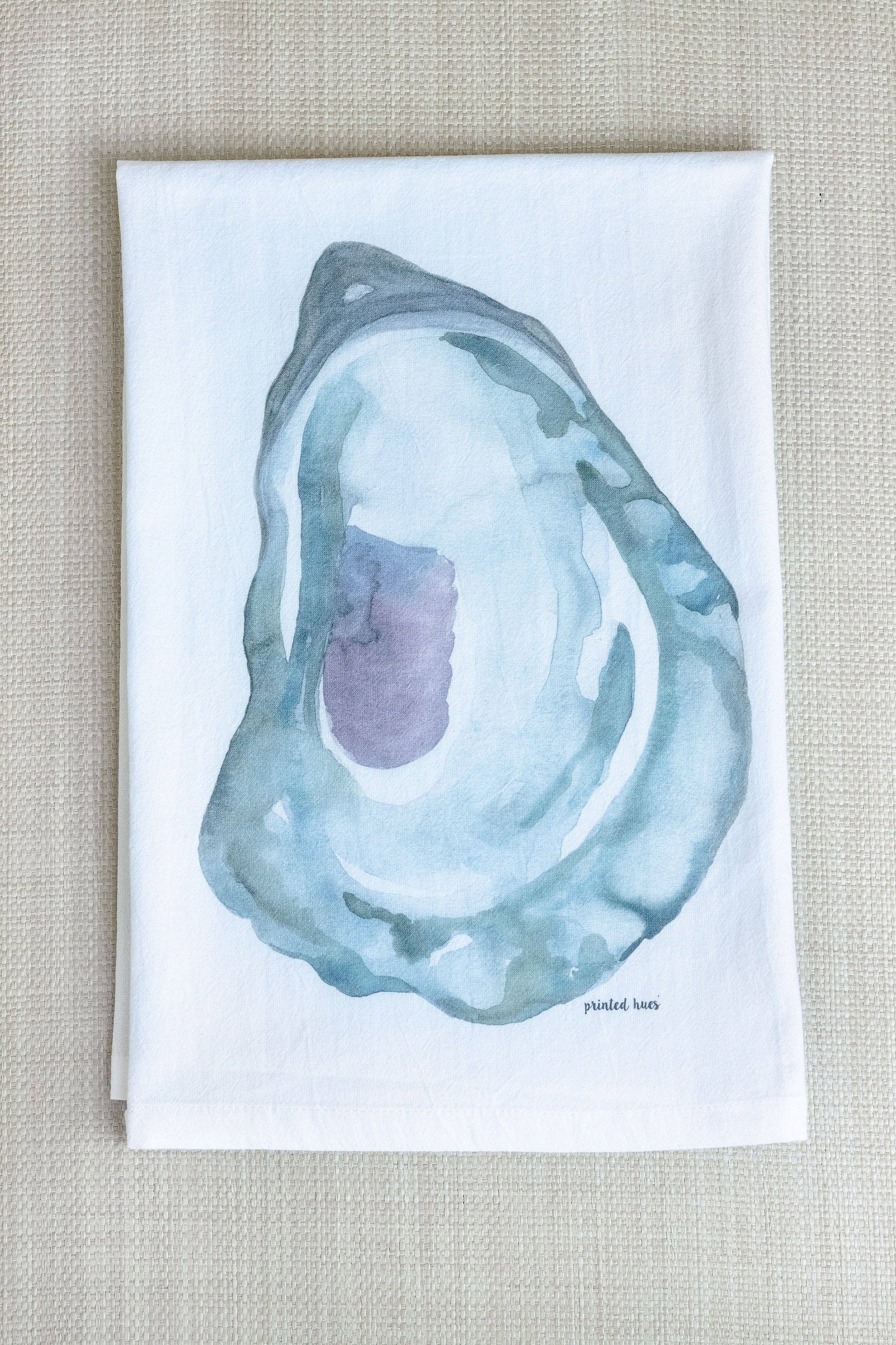 Printed Hues - Wholesale Tea Towel - Masonboro Oyster Tea Towel4