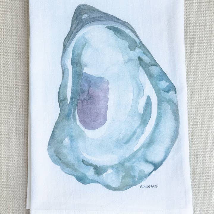 Printed Hues - Wholesale Tea Towel - Masonboro Oyster Tea Towel4