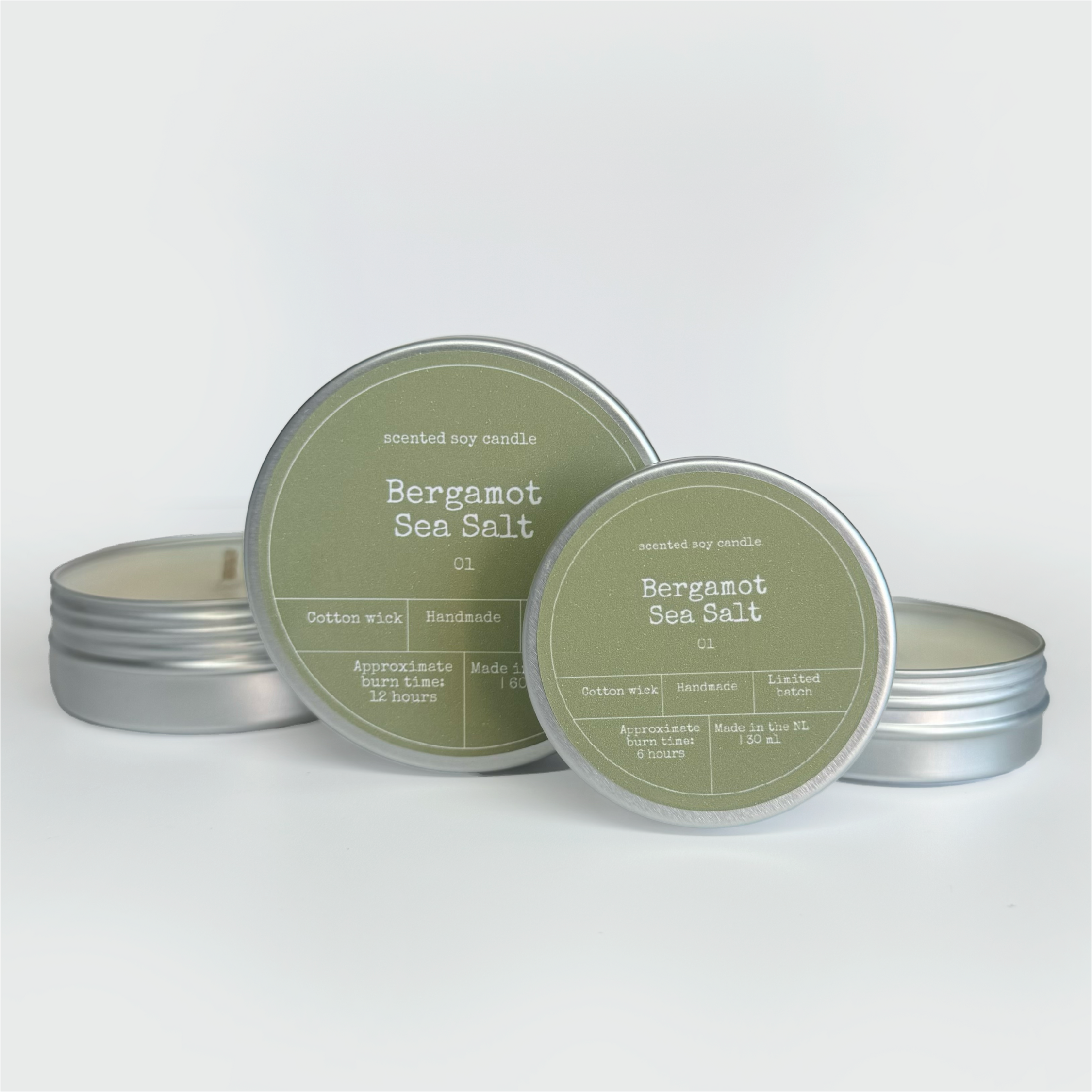 Bon Babef - Wholesale Jar/Filled Candle - SOY WAX SCENTED CANDLE | BERGAMOT & SEA SALT1