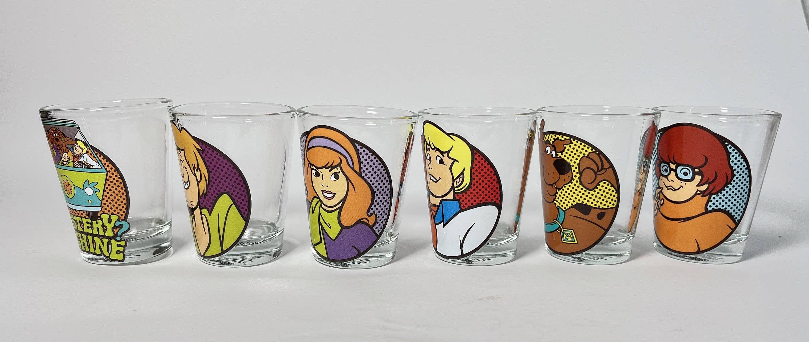 Silver Buffalo - Wholesale Drinking Glass/Cup - Scooby Doo 6pc 1.5oz Mini Glass Set2