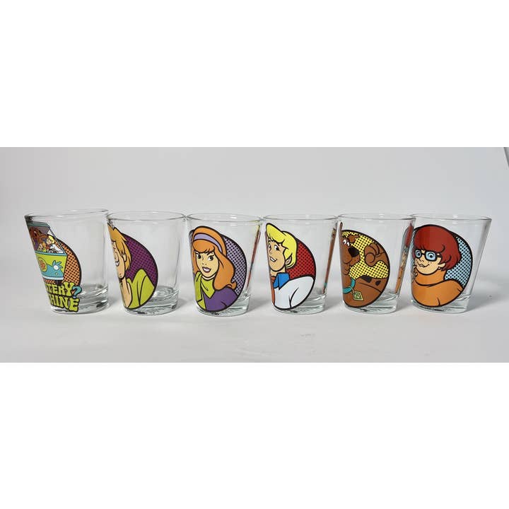 Silver Buffalo - Wholesale Drinking Glass/Cup - Scooby Doo 6pc 1.5oz Mini Glass Set2