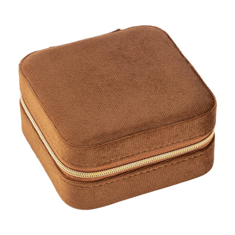 alberalkirk – Organizador/caixa de joias por atacado – Estojo Compacto para Joias com Interior Aveludado em Pele Sintética S5P4558