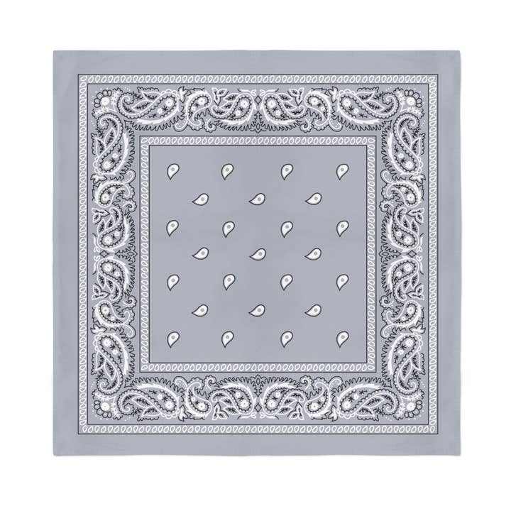 Auction Clearance - Wholesale Bandana - Unisex - 24 Pack Cotton Bandanas Paisley - 22 Inches3