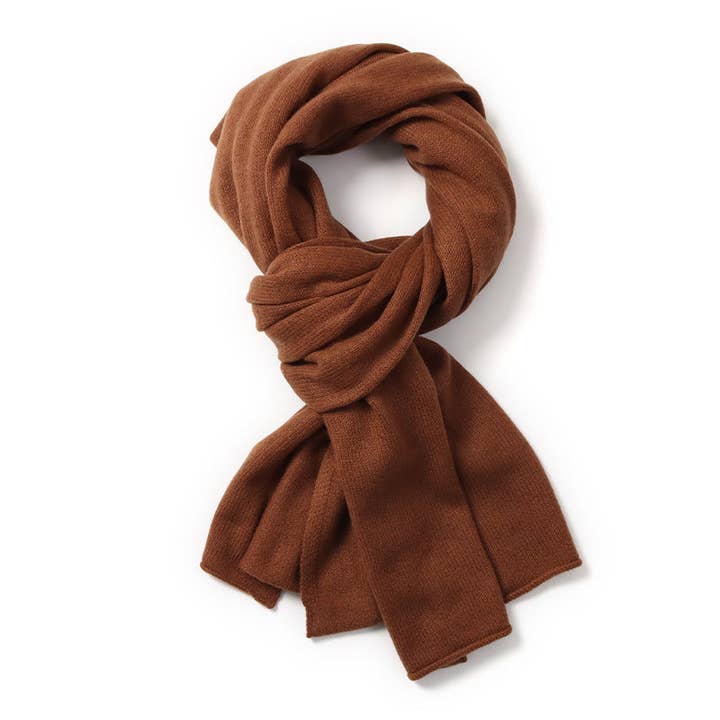 elenomad - Wholesale Scarf - Unisex - LOOSE EDGE - 100% Pure Cashmere Knitted Wrap Scarf , 60*180 cm6