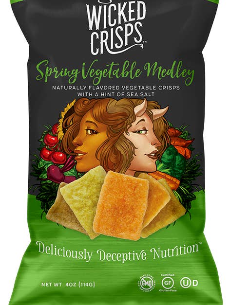 Spring Vegetable Medley for wholesale by Wicked Crisps