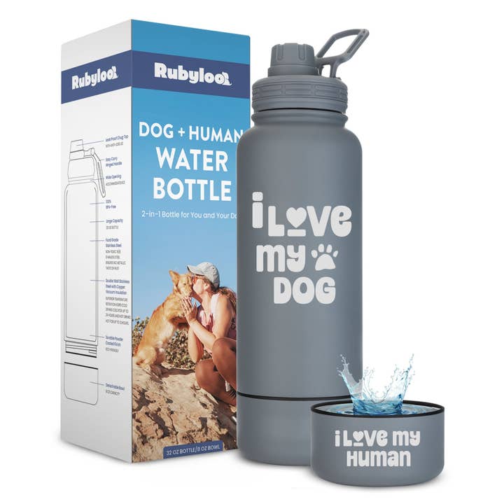 Rubyloo - Wholesale Pet Water Bottle - Dog - Water Bottle with Detachable Dog Bowl11