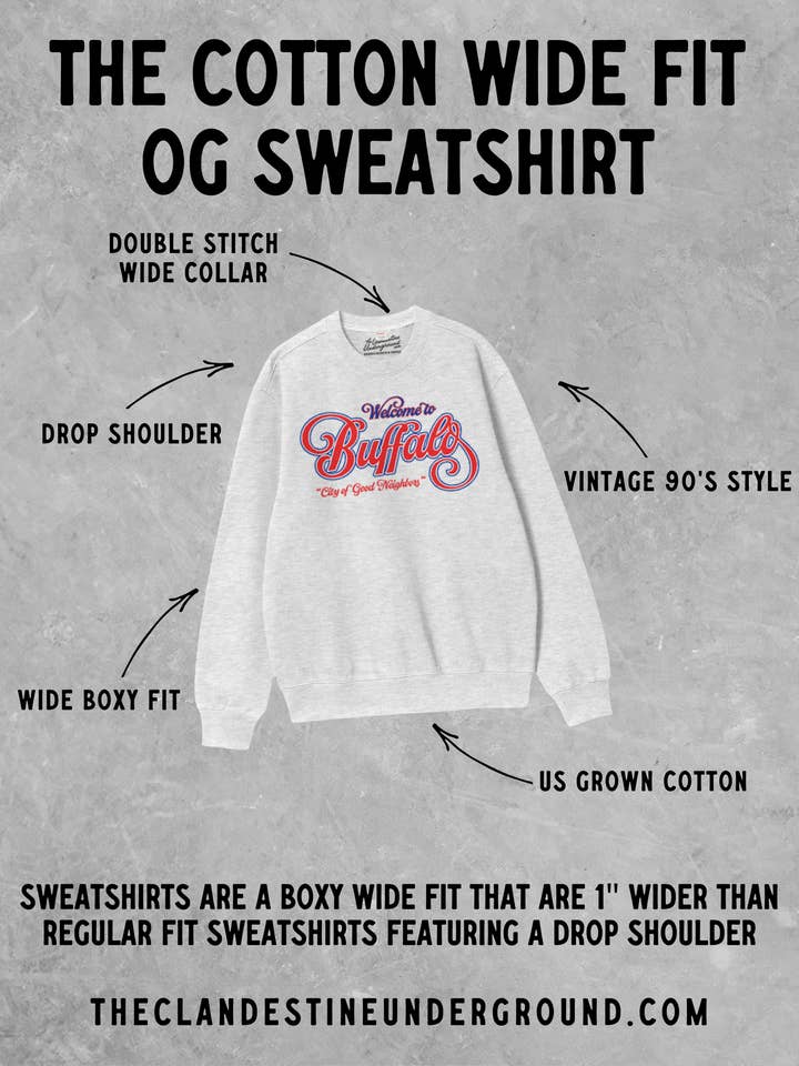 The Clandestine Underground – wholesale Sweatshirt med tryck - Unisex – Helger vid sjön, Boxy bomullströja från 90-talet6