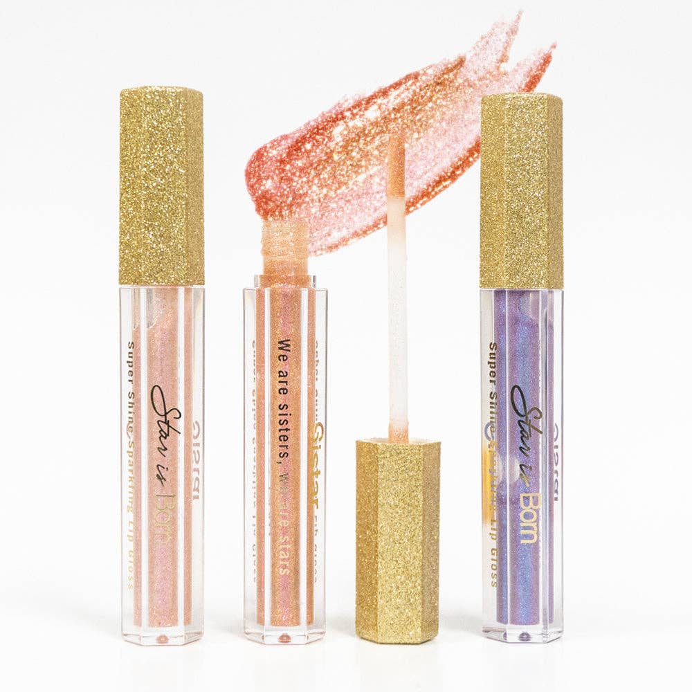 SM Beauty LLC - Wholesale Lip Gloss - Sistar - Star Is Born Holographic Lip Gloss | Paper Counter Display6
