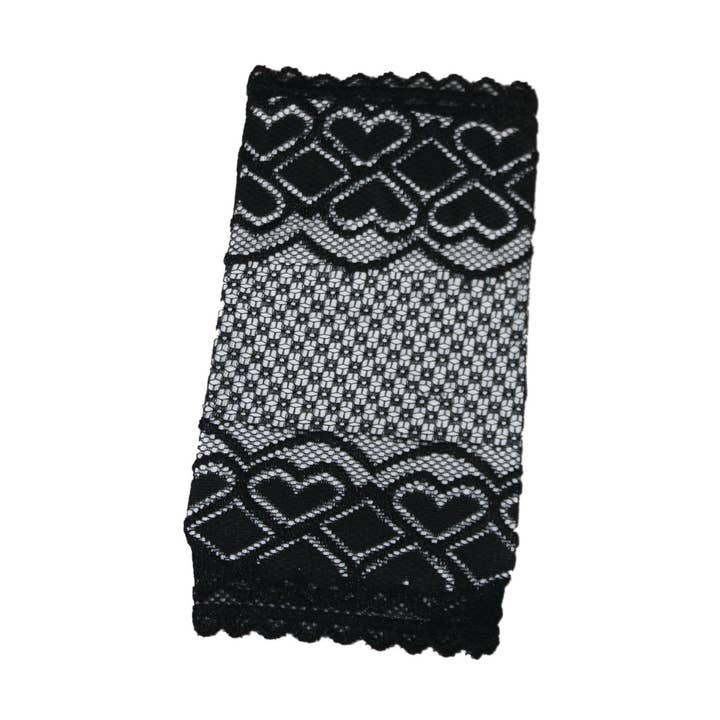 Calentadores de brazos con forma de corazón de encaje corto 7602 para venta al por mayor de Jeanne Simmons Accessories