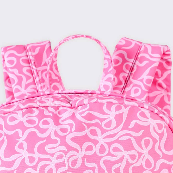 sassy kids palace - Wholesale Backpack - Kids - Gingham Ruffle Bow Printed Girls Backpack1