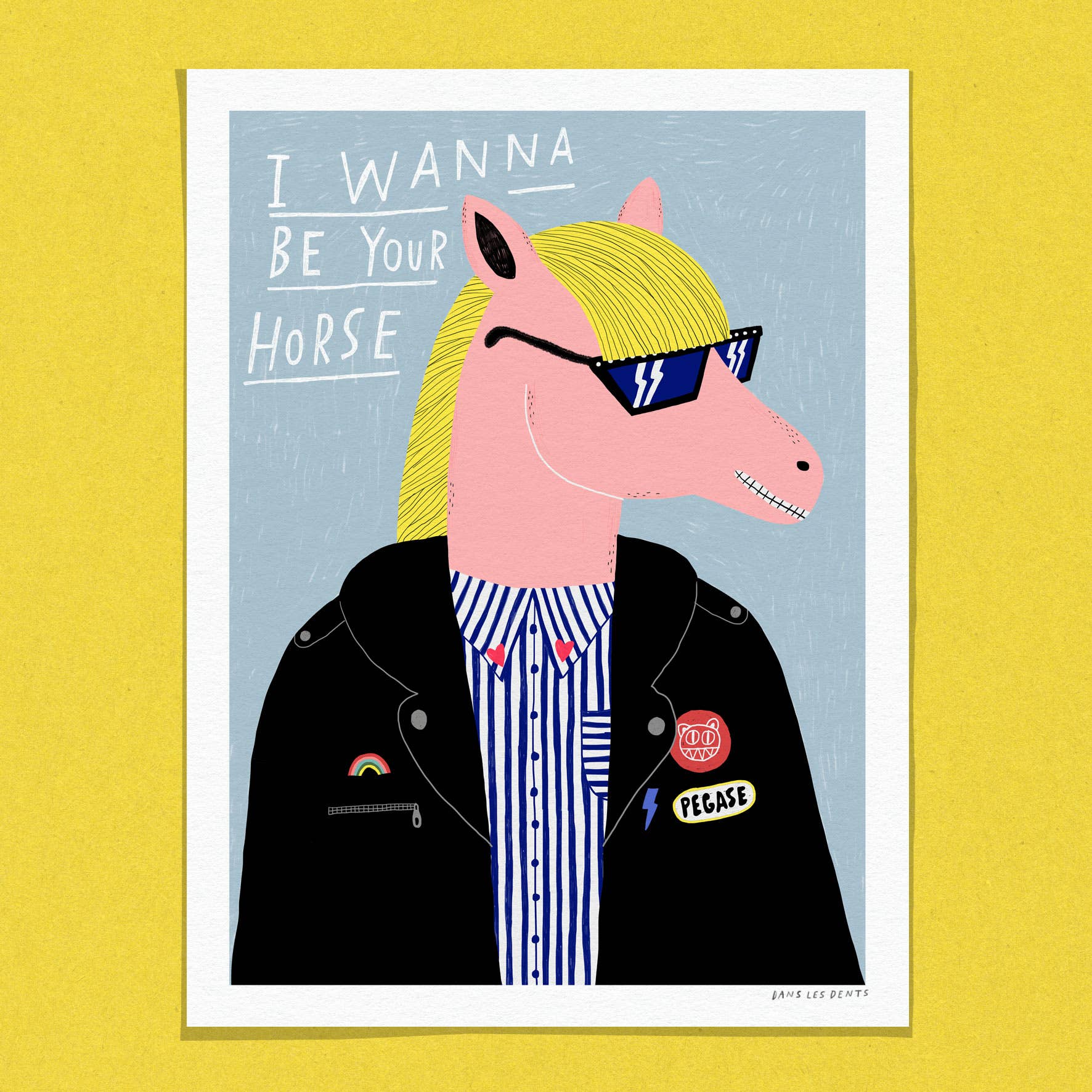 Dans Les Dents - Wholesale Poster - POSTER 30X40 CM - WANNA BE YOUR HORSE - AFF450