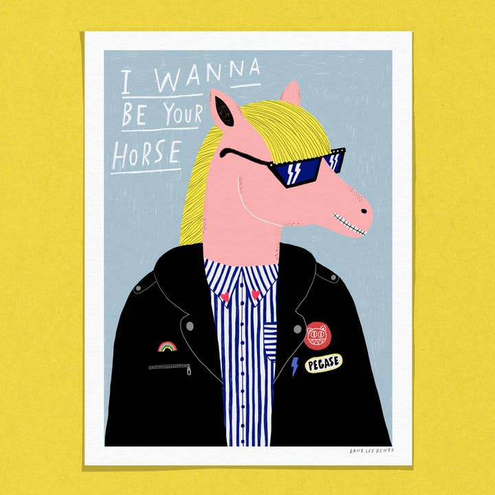 Dans Les Dents - Wholesale Poster - POSTER 30X40 CM - WANNA BE YOUR HORSE - AFF45