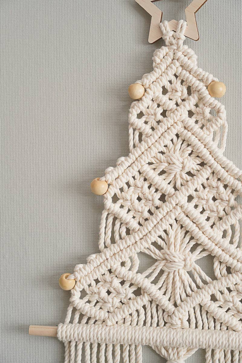 BeanDaikon - Wholesale Christmas Decoration - Boho Christmas Tree Wall Hanging - X321