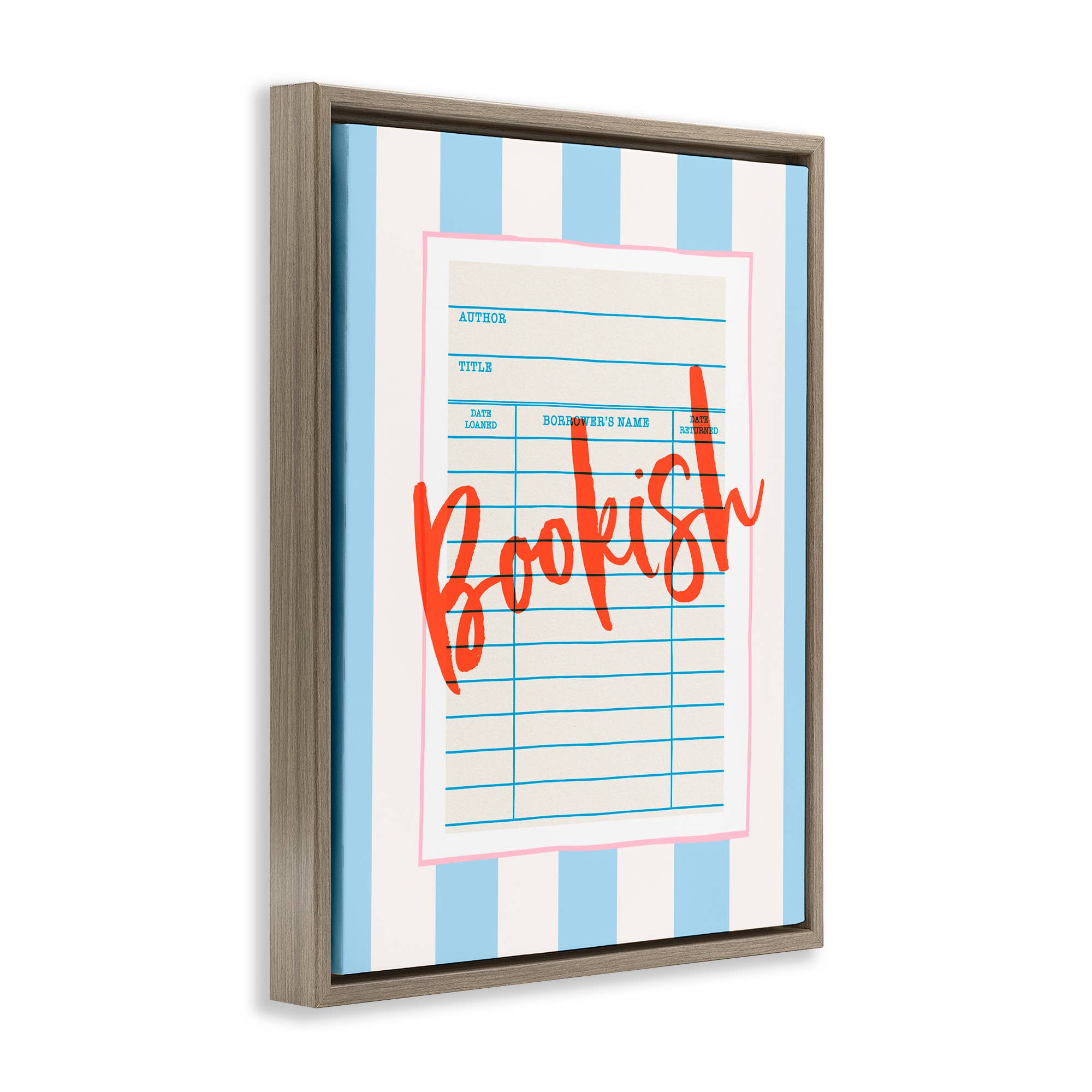 Stupell Industries - Wholesale Wall Sign - Bookish Library Card - Framed Wall Art18