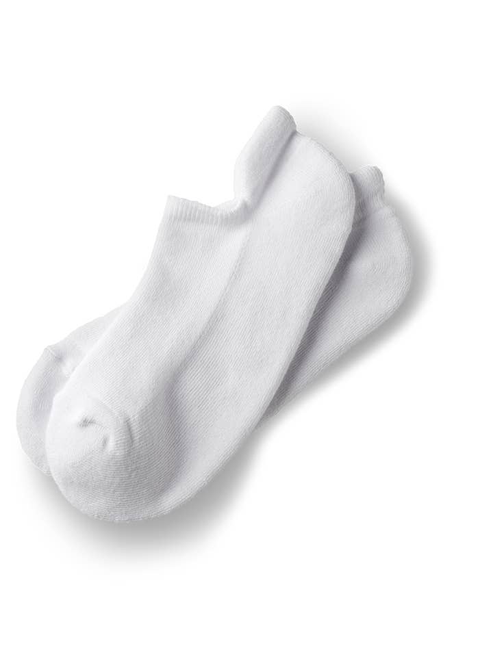Meias de tênis curtas em branco: macias clássicas por atacado de BLACKSOCKS