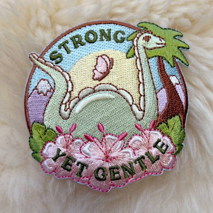 Sterke maar toch zachte dinosauruspatch voor wholesale door Kindness is Magic