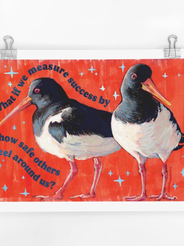 Misura il successo da quanto si sentono al sicuro gli altri intorno a noi: stampa artistica per la vendita all'ingrosso da parte di Fabulously Feminist