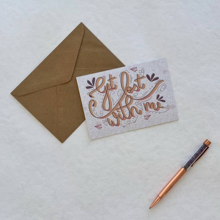 Get lost with me | Greeting Card for wholesale by This is Taliah