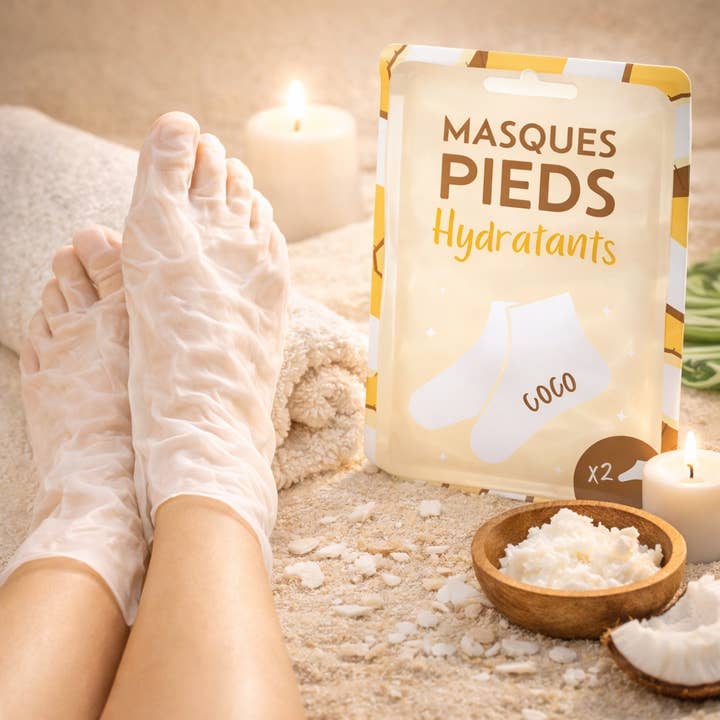 Masque hydratant pieds - Senteur Coco - FRENCH TENDANCE
pour la vente par FRENCH TENDANCE