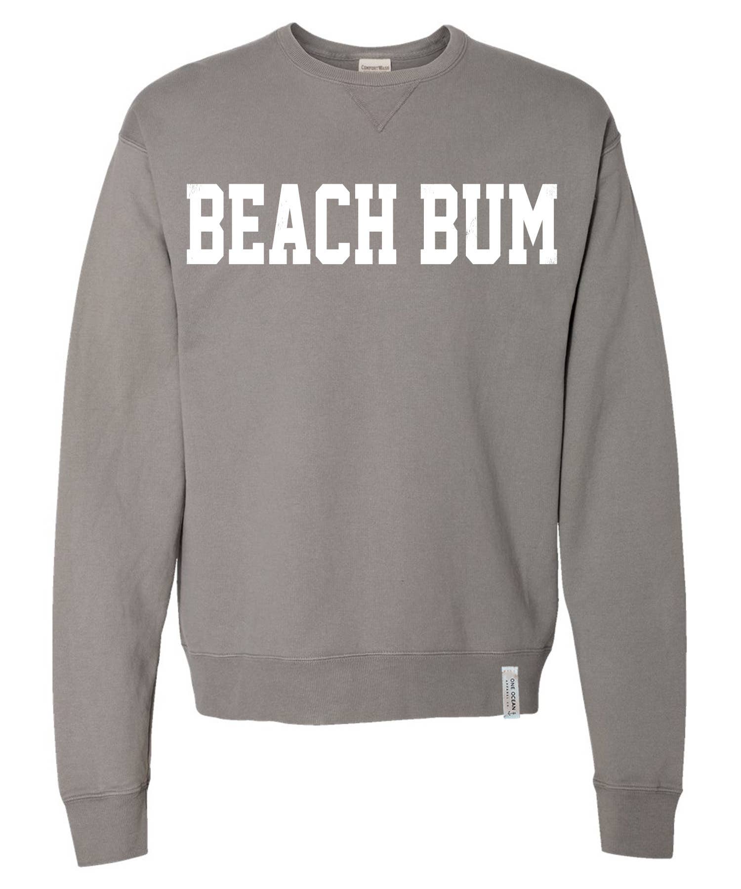 One Ocean Apparel Co.. - Wholesale Graphic Sweatshirt - Unisex - BEACH BUM Crewneck - CUSTOM COLORS11