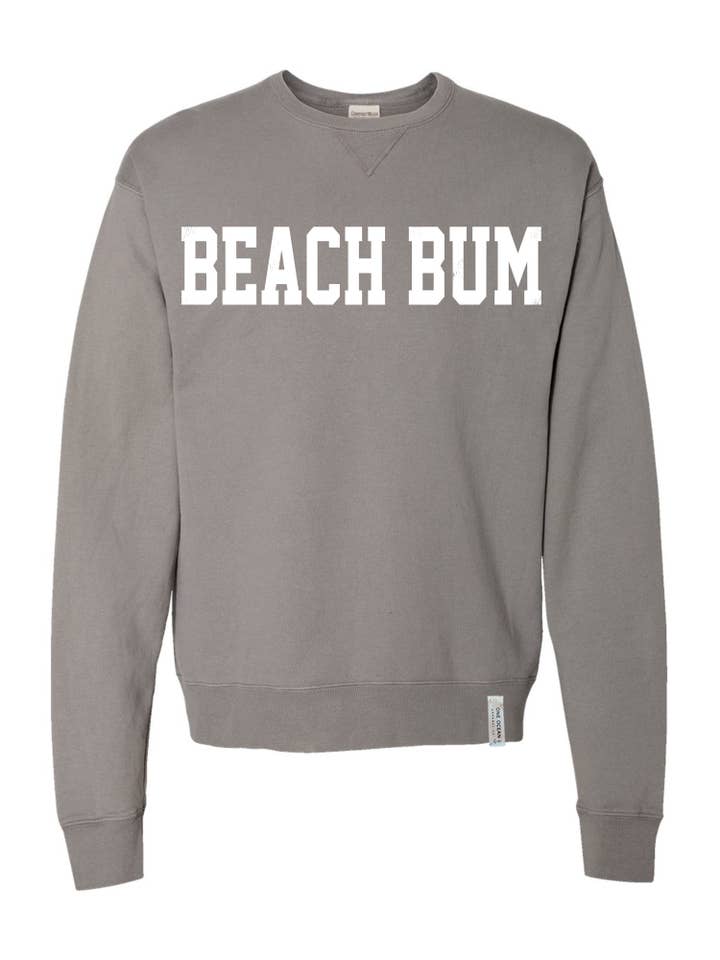 One Ocean Apparel Co.. - Wholesale Graphic Sweatshirt - Unisex - BEACH BUM Crewneck - CUSTOM COLORS11