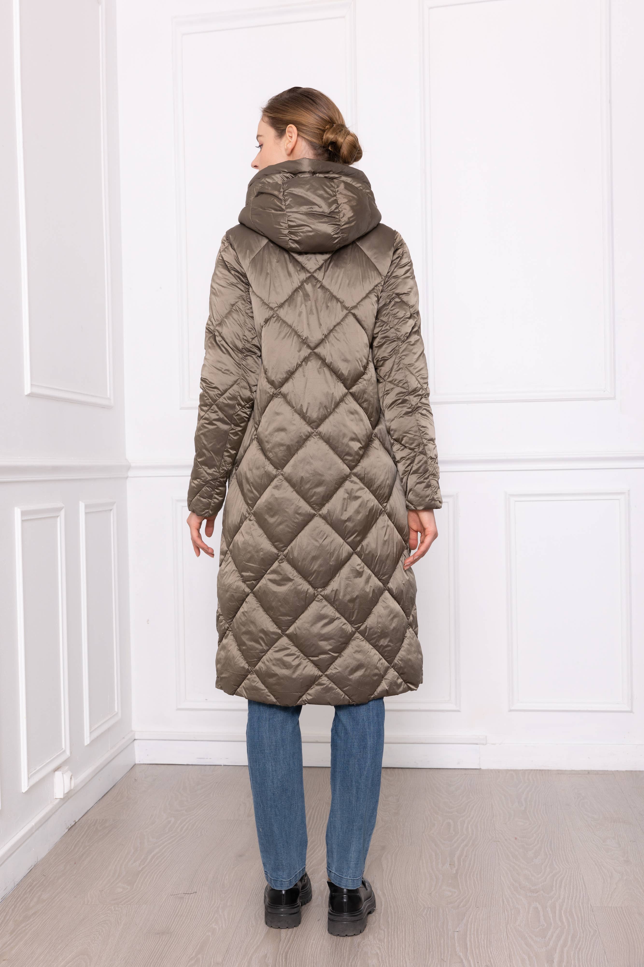 Freda - Wholesale Puffer Jacket - Women's - 22D90 extra long jacket4