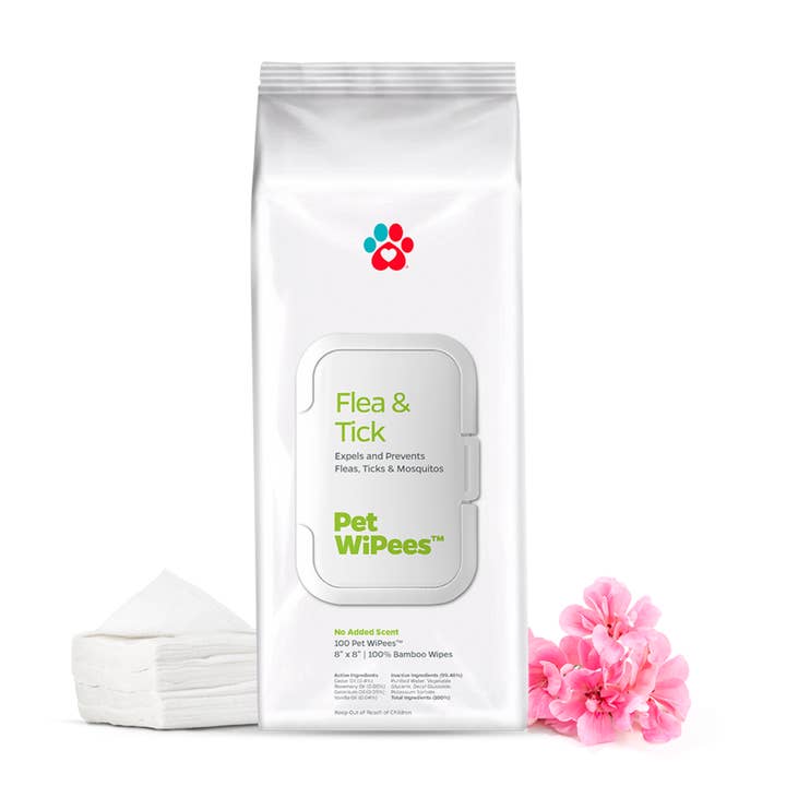 Pet WiPees™ Flea & Tick Wipes for Dogs and Cats, 100ct for wholesale by Pet Parents®