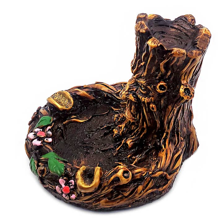 Pichincha - Wholesale Ashtray - Tree Stump Man Figurine Round Ash Tray