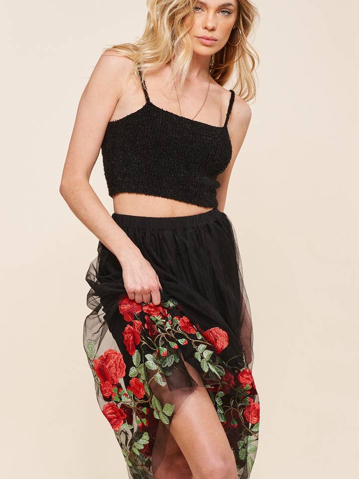 Rose Garden Tulle Women Skirt for wholesale by KyeMi