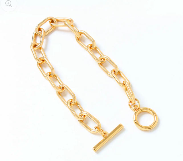 HoopLa – Großhandel Glieder- & Kettenarmband – Kettenarmband mit Knebelverschluss - PVD 14K Wasserdicht5