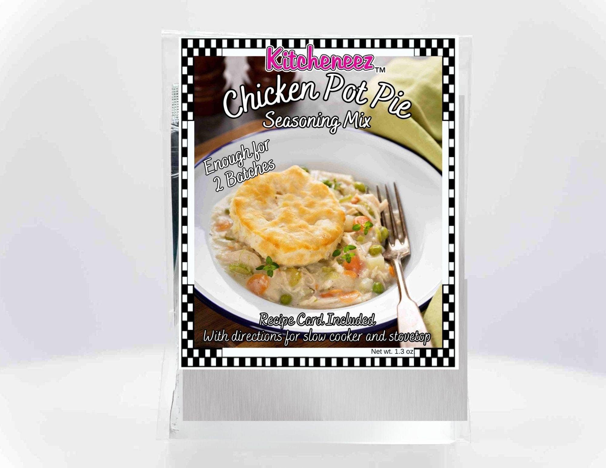 Kitcheneez Mixes & More! - Wholesale Dried Spice Mix - Chicken Pot Pie Crockpot Spice Seasoning0