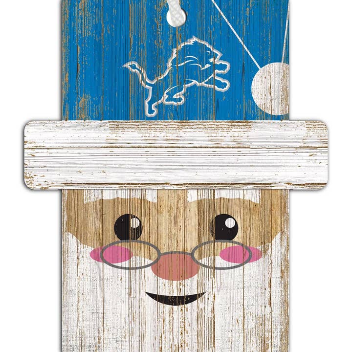 Detroit Lions Santa Ornament for wholesale by Fan Creations