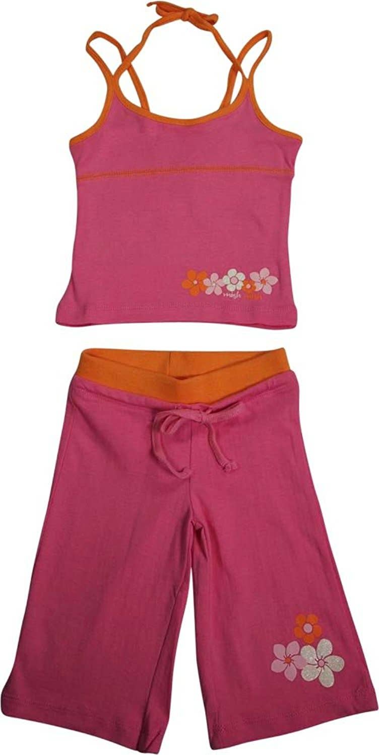 Eastern Off Price – wholesale Top & trouser set – Kids – Mishmish - Little Girls 2 Piece Cotton Tank Capri Set - 4 Styles3
