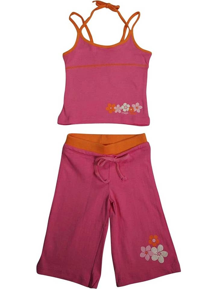 Eastern Off Price – wholesale Top & trouser set – Kids – Mishmish - Little Girls 2 Piece Cotton Tank Capri Set - 4 Styles3