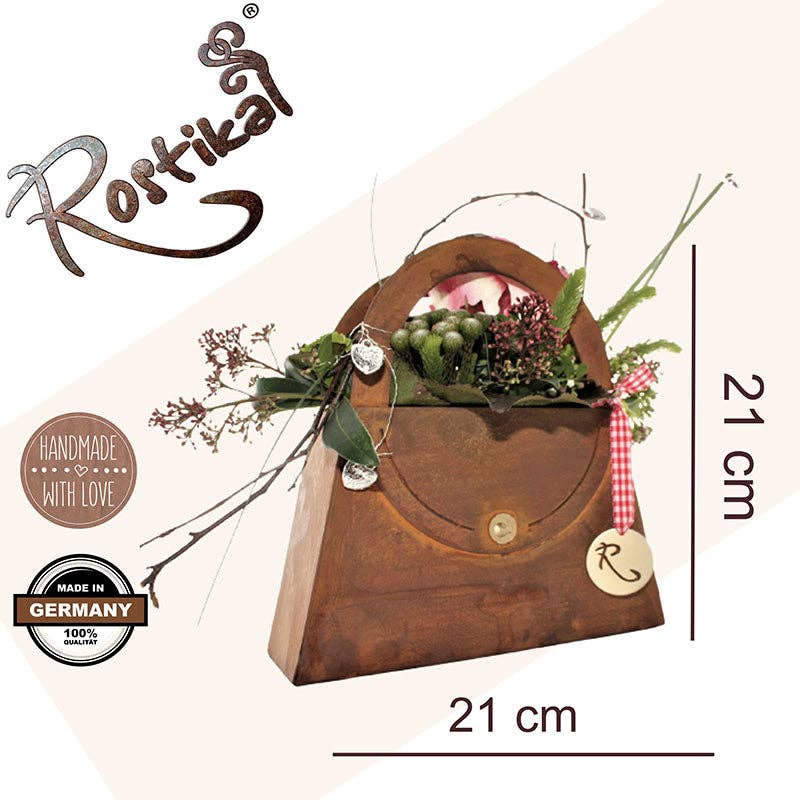 Rostikal - Wholesale Plant Pot - Edelrost plant bag - handmade metal planter0