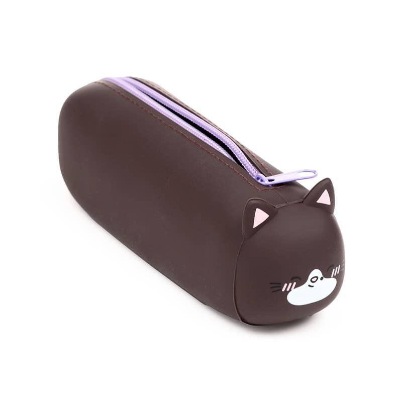 Puckator Ltd – wholesale Pencil case/pouch – Adoramals Smudge the Kitten Silicone Pencil Case1
