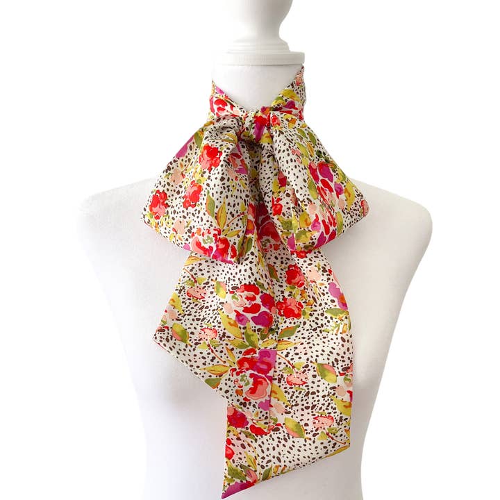 Spotted Garden Bow Scarf | Big Bow for wholesale by Melissa Velia