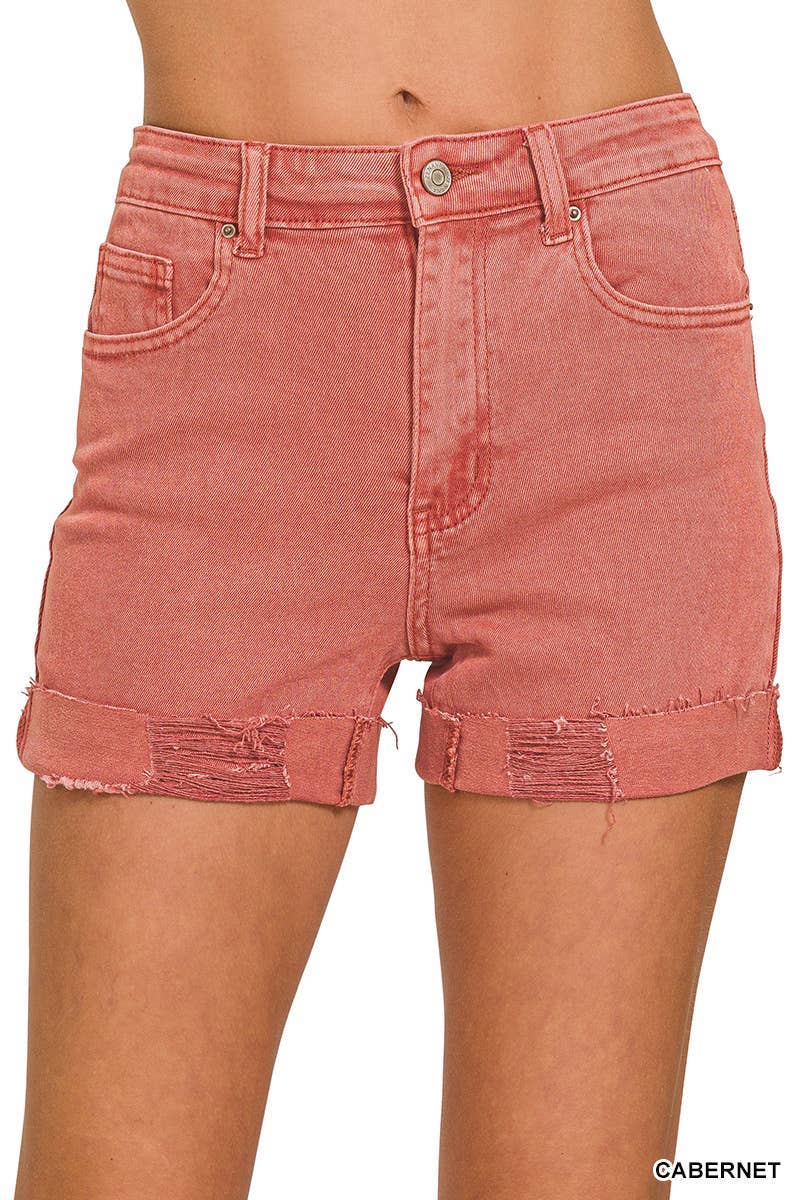 Vanilla Monkey - Wholesale Korte broeken - Dames - Korte broek met 5 zakken en manchetten8