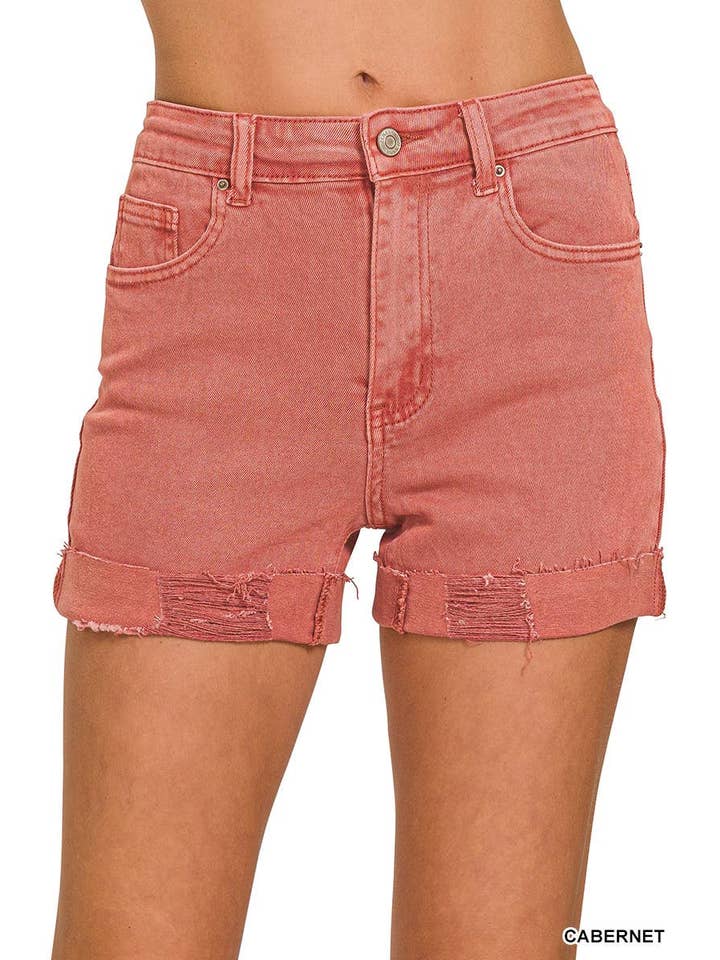 Vanilla Monkey - Wholesale Korte broeken - Dames - Korte broek met 5 zakken en manchetten8