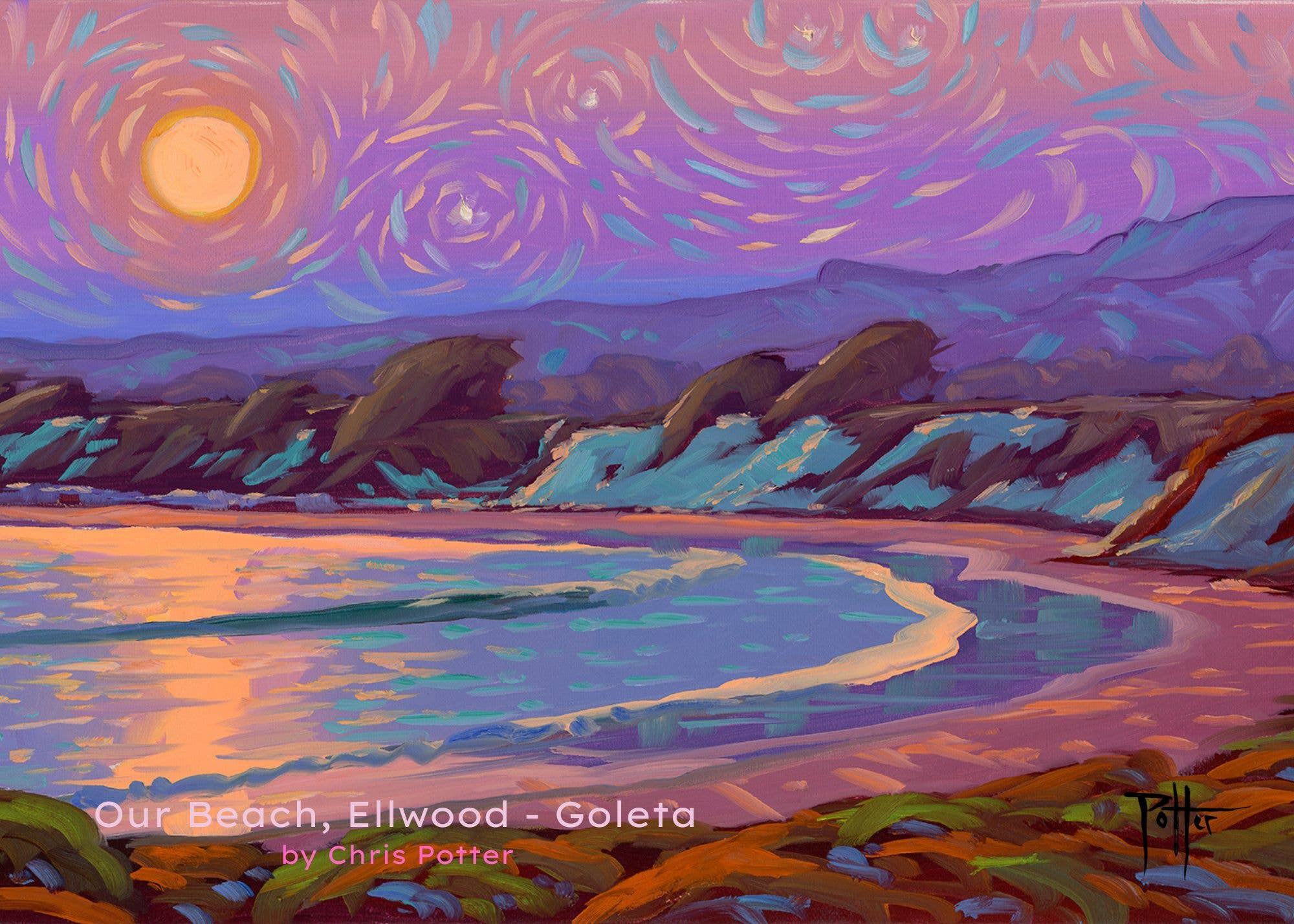 Chris Potter Art - Wholesale Postcard Set - Postcards - Van Goghy - 5 pack3