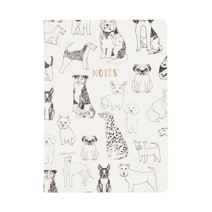Style Journal Outlined Dogs 6x8 for wholesale by Eccolo