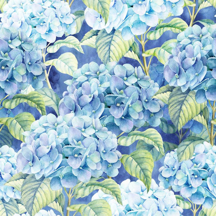 European Excellency - Wholesale Disposable Napkin - Blue Hydrangea Napkins - Floral Paper Napkins