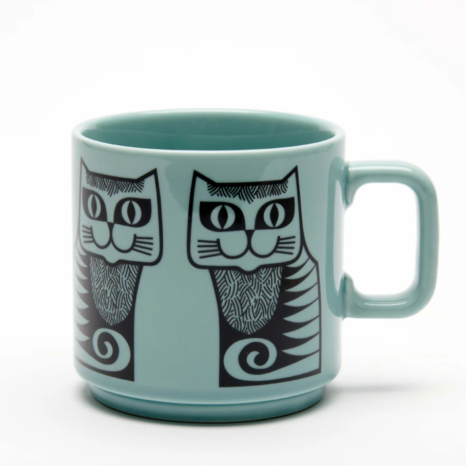 Magpie – wholesale Coffee mug – Magpie x Hornsea Mug Cat Teal0
