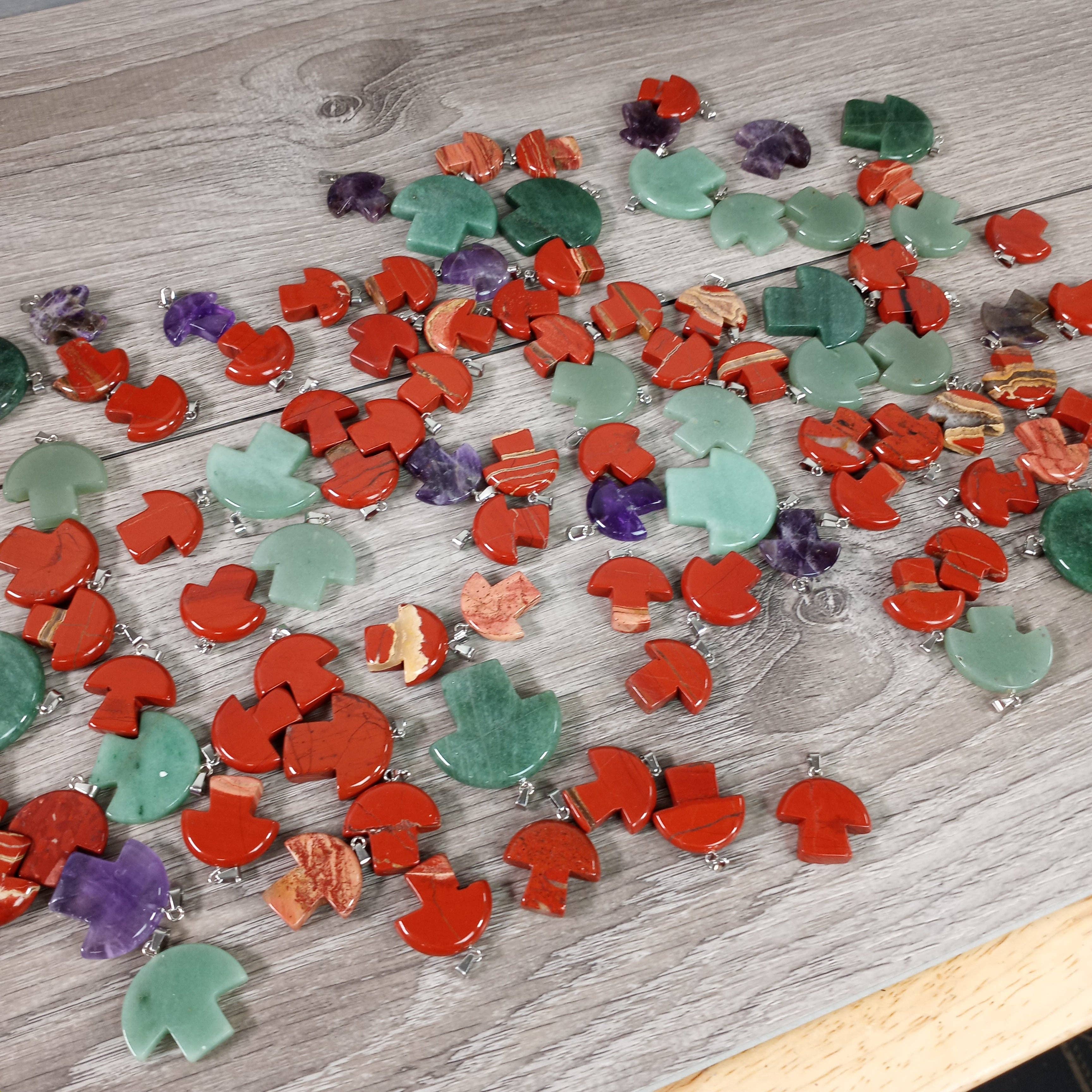 Keystone Crystals - Wholesale Individual Charm/Pendant - Gemstone Mushroom Pendants – Assorted Crystal Styles3