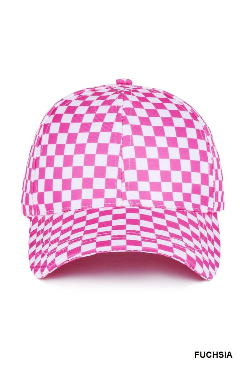 Vanilla Monkey - Wholesale Baseball Cap - Women's - Checkered Pattern Baseball Cap4