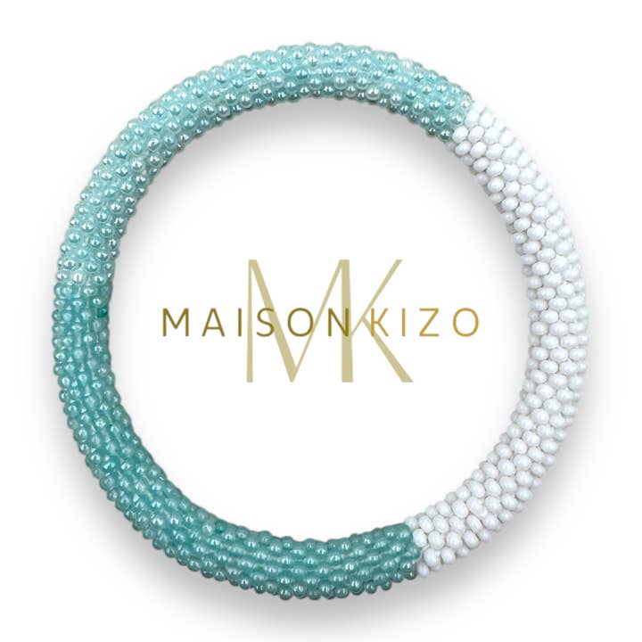 Nepalesiskt armband glaspärlor E38 för wholesale av MAISON KIZO