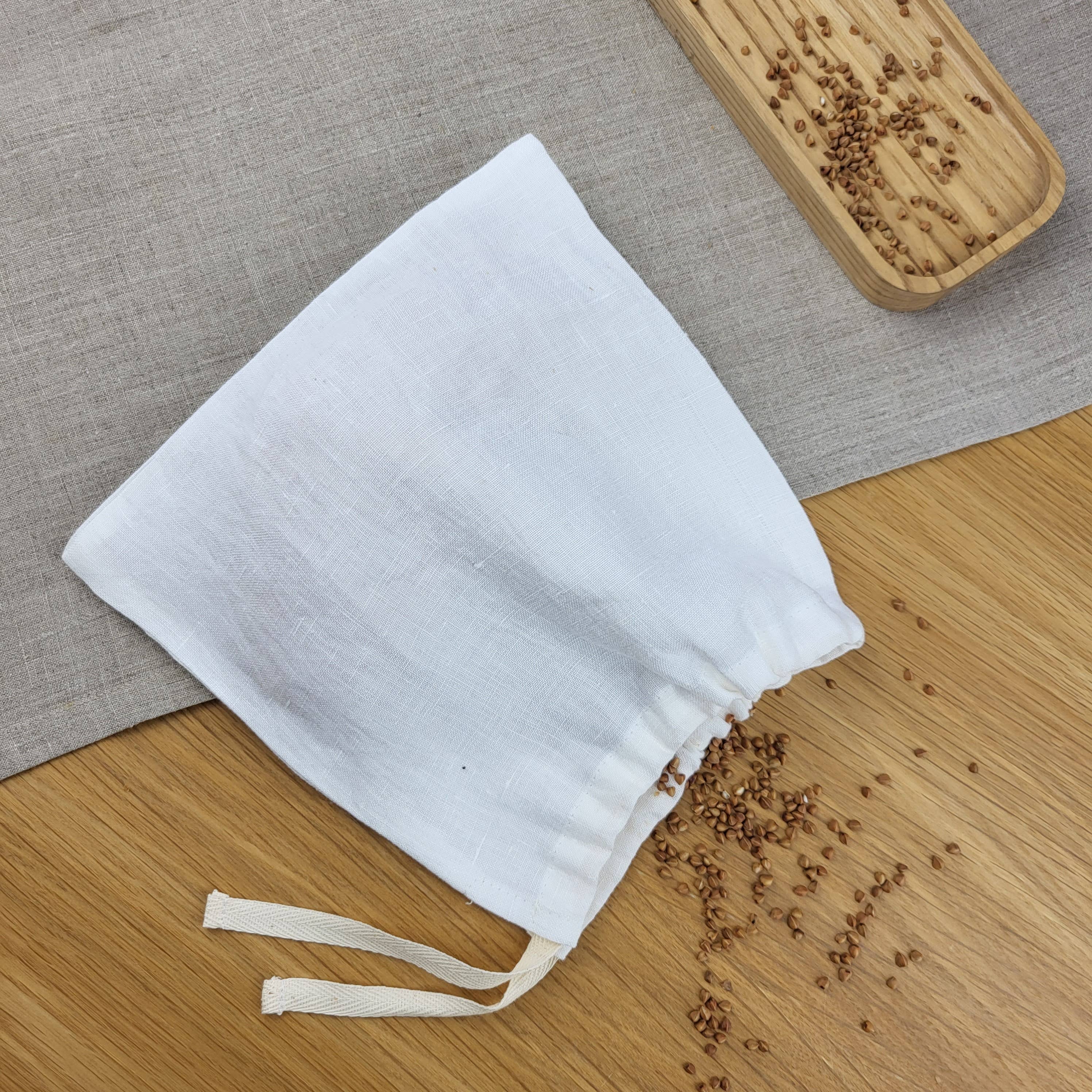NAMUOS - Wholesale Food Storage Wrap/Bag - Off-white linen food storage bag I Sustainable bread bag2