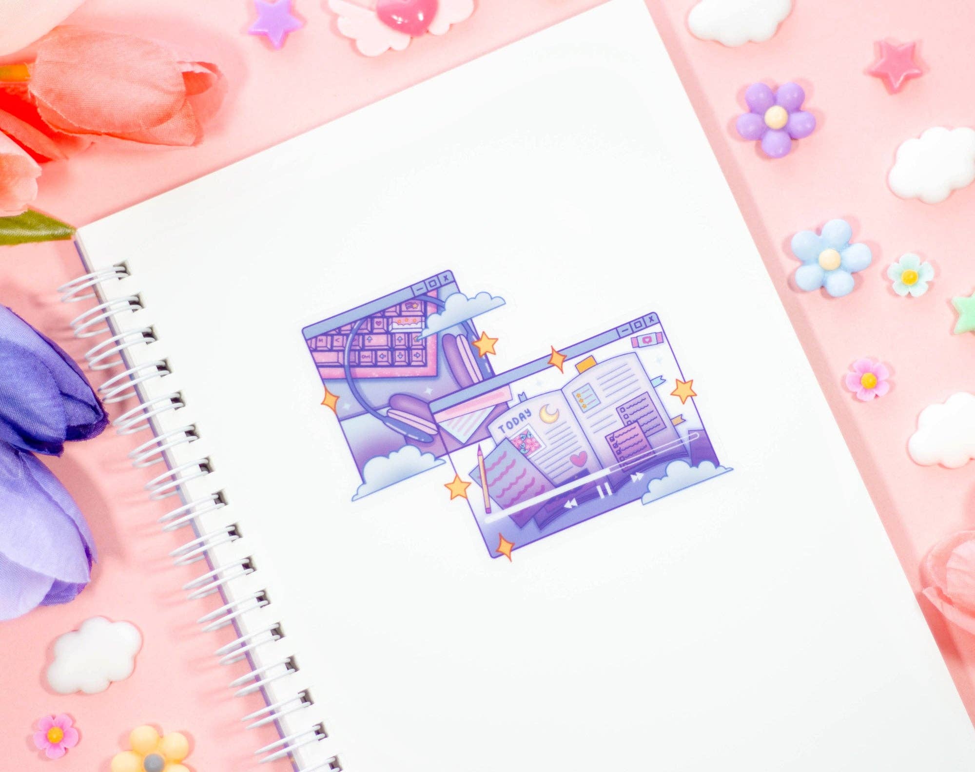 Unicorn Eclipse - Wholesale Sticker - Study Night Sticker Book1