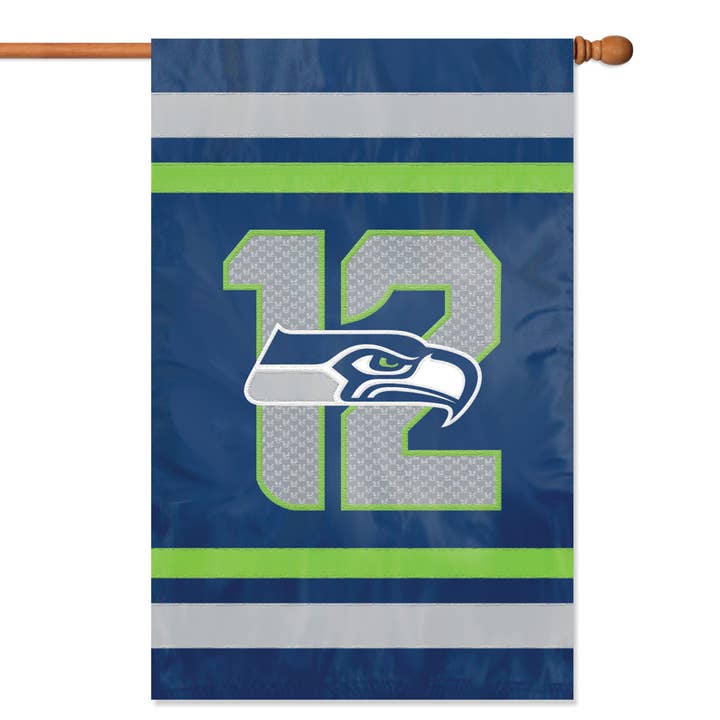 Party Animal, Inc. - Wholesale Flag - Seattle Seahawks 12th Man Applique Banner Flag