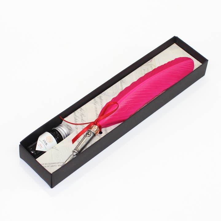 San Lorenzo Design – Caneta por atacado – Caneta de pena clássica, com metal decorativo. Caligrafia3